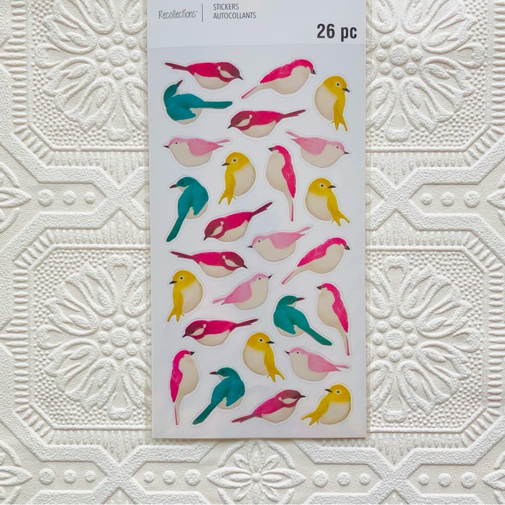 Recollections Bird Stickers 26 pc